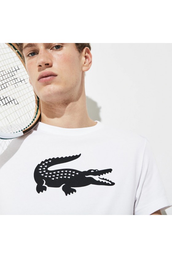 T-shirt Tennis Lacoste SPORT in jersey tecnico con coccodrillo oversize